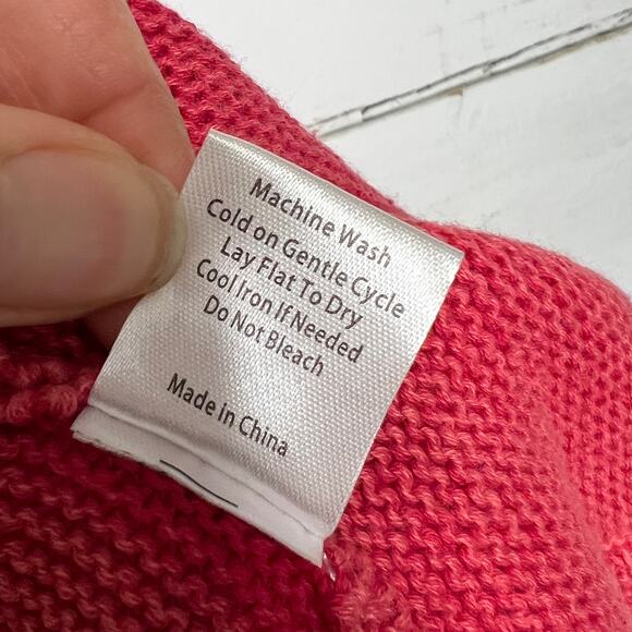 POL Open Front Cardigan Sweater Red Size Medium - Picture 6 of 9